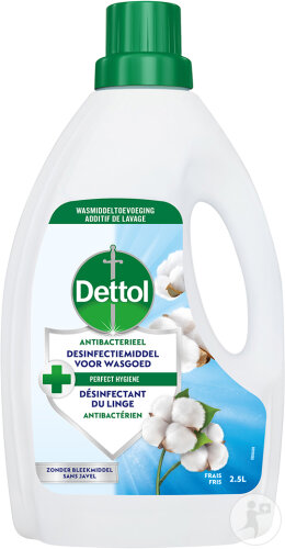Dettol Fresh Désinfectant Pour Le Linge Additif De Lavage Frais Flacon 2,5l