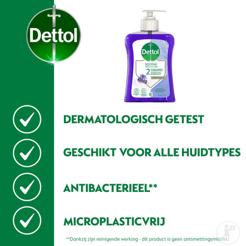 Dettol Relaxing Gel Lavant Antibactérien Lavande Flacon-Pompe 250ml-3