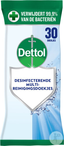 Dettol Lingettes Désinfectantes Multi-Surfaces 30 Pièces