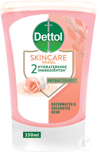 Dettol No-Touch Savon Nettoyant Mains Rosewater & Shea Butter Recharge 250ml