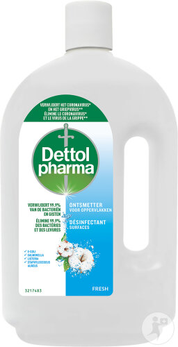 Dettol Pharma Désinfectant Surfaces Cotton 1l