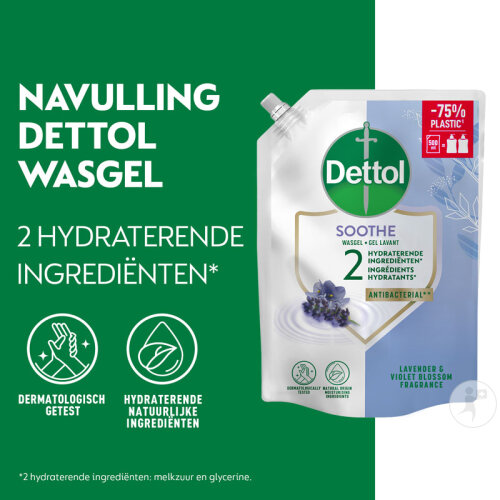 Dettol Recharge Gel Lavant Relaxant Lavande Et Violette 500ml-2