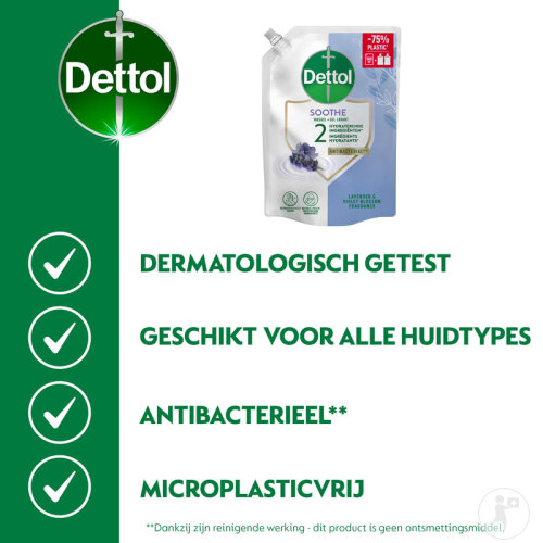 Dettol Recharge Gel Lavant Relaxant Lavande Et Violette 500ml-3