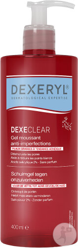 Dexeryl Dexeclear Gel Moussant Anti-Imperfections Peaux Grasses À Tendance Acnéique 400ml