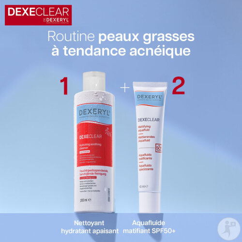 Dexeclear Nettoyant Hydratant Apaisant Peaux À Tendance Acnéique Flacon 200ml-8