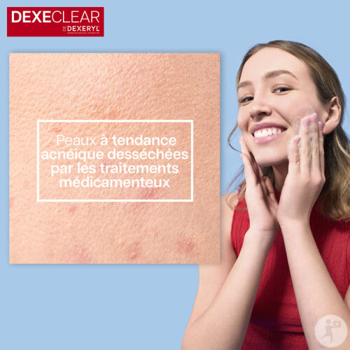 Dexeclear Nettoyant Hydratant Apaisant Peaux À Tendance Acnéique Flacon Pompe 400ml-6