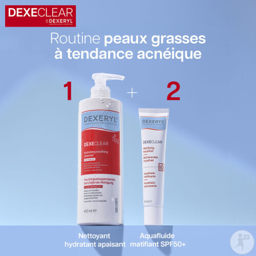 Dexeclear Nettoyant Hydratant Apaisant Peaux À Tendance Acnéique Flacon Pompe 400ml-8