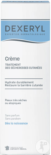 Dexeryl Crème Sècheresses Cutanées Sans Parfum Visage Et Corps Peaux Sèches Atopiques 250g