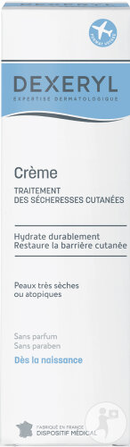 Dexeryl Crème Sècheresses Cutanées Sans Parfum Visage Et Corps Peaux Sèches Atopiques 50g