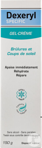 Dexeryl Specific Brûlures Et Coups De Soleil Gel-Crème Effet Frais Visage Et Corps 150g