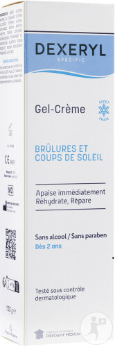 Dexeryl Specific Gel-Crème Brûlures Et Coups De Soleil Tube 150g