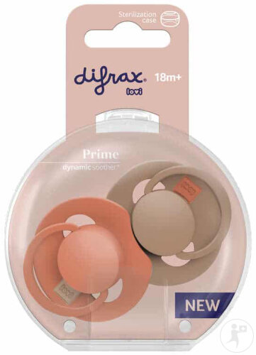 Difrax Prime Ass Dynamic Sucette 18 Mois+ 2 Pièces