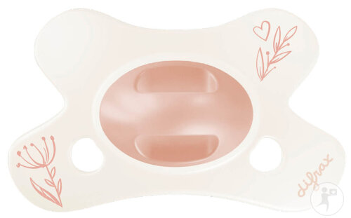 Difrax Sucette Natural 0-6 Mois Dusty Pink Heart 1 Pièce