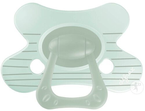 Difrax Sucette Natural 12 Mois+ Stripy Mint 1 Pièce (804B32)