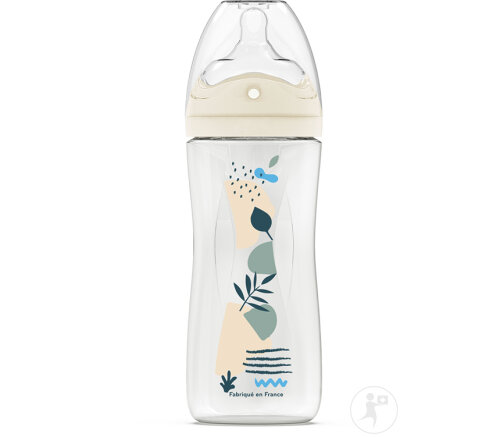 Dodie Biberon Nature Bleu 330ml Tétine Multi-Perforée Anti-Colique Débit 3 +6 Mois 1 Pièce-2