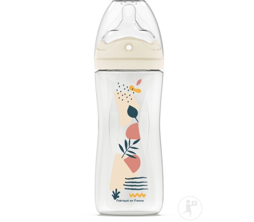 Dodie Biberon Nature Terracotta 330ml Tétine Multi-Perforée Anti-Colique Débit 3 +6 Mois 1 Pièce-2