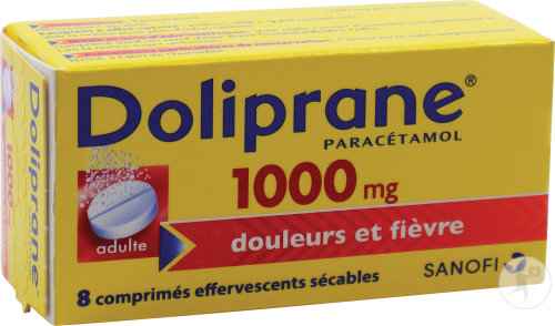 Doliprane 1000mg Paracétamol Douleurs Et Fièvre 8 Comprimés Effervescents Sécables