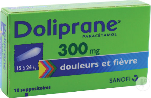Doliprane 300mg Paracétamol Douleurs Et Fièvre 10 Suppositoires Sécables