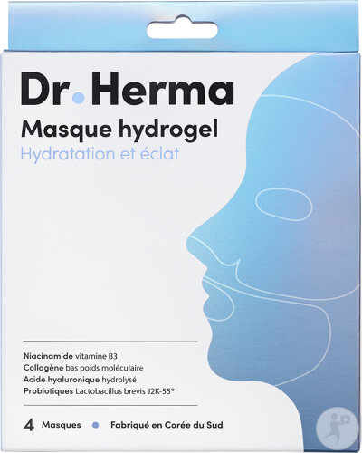 Dr. Herma Masque Hydrogel Au Collagène 4 Pièces