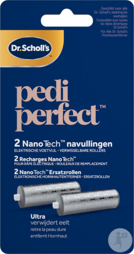 Dr. Scholl's Pedi Perfect Râpe Éléctrique Recharges Nanotech 2 Pièces