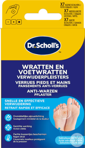 Dr Scholl's Verrues Pieds Pansements Anti-Verrues 21 Pièces