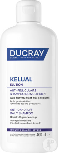 Ducray Kelual Elution Shampoing Doux Rééquilibrant Pellicules 400ml