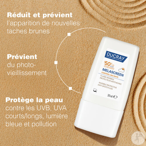 Ducray Melascreen Control 365 Days IP50+ Fluide Protecteur Antitaches 30ml-7