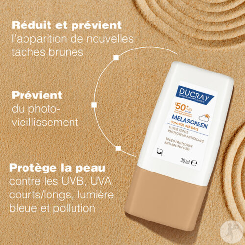 Ducray Melascreen Control 365 Days IP50+ Fluide Teinté Protecteur Antitaches 30ml-6
