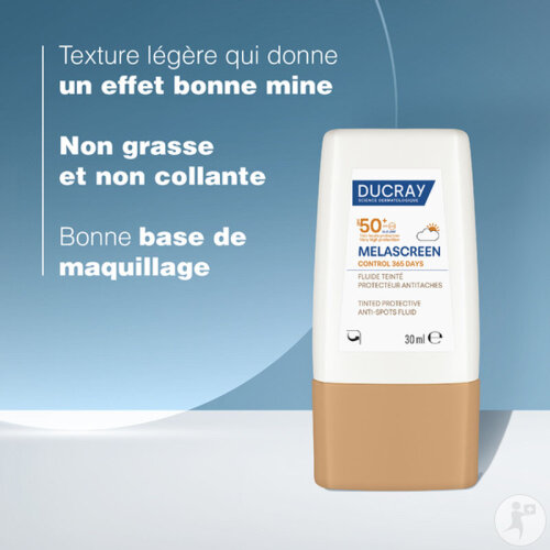 Ducray Melascreen Control 365 Days IP50+ Fluide Teinté Protecteur Antitaches 30ml-7