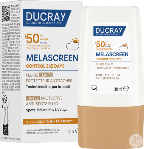 Ducray Melascreen Control 365 Days IP50+ Fluide Teinté Protecteur Antitaches 30ml