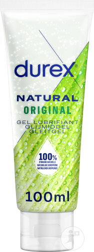 Durex Gel Lubrifiant 100% D'Origine Naturelle Formule Originale Tube 100ml