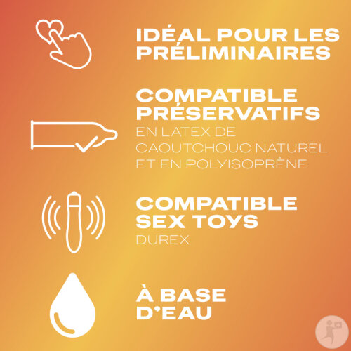 Durex Gel Massage Lubrifiant Sensuel À Base D'Eau 2en1 Ylang Ylang Tube 200ml-2