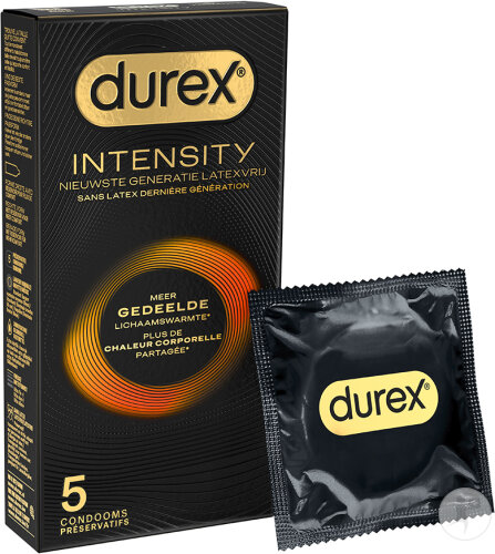 Durex Intensity Préservatifs Plus De Chaleur Corporelle 5 Pièces