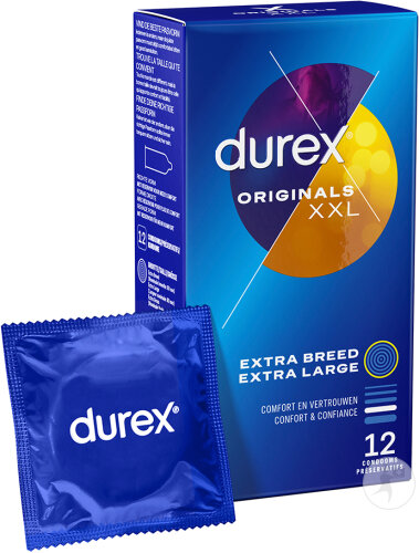 Durex Originals XXL Préservatifs 12 Pièces