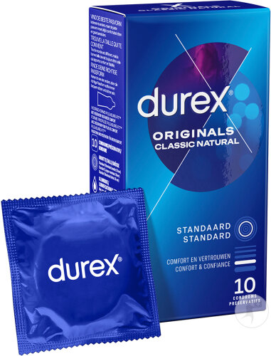Durex Préservatifs Originals Classic Natural 10 Pièces