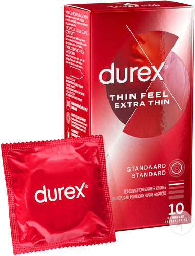 Durex Thin Feel Préservatifs Extra Fins 10 Pièces