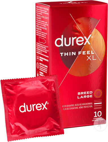 Durex Thin Feel Préservatifs XL 10 Pièces