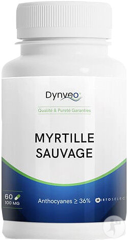 Dynveo Extrait De Myrtille Sauvage 60 Gélules