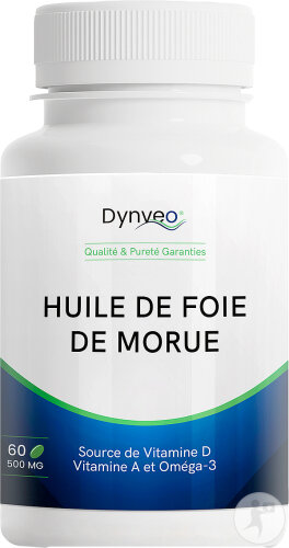 Dynveo Huile De Foie De Morue Pure 60 Capsules