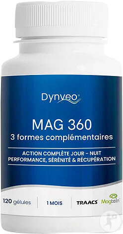 Dynveo Mag 360 3 Formes Complémentaires Pour Une Action Complète Jour-Nuit 120 Gélules