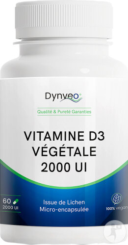 Dynveo Vitamine D3 Végétale 2000UI 60 Gélules