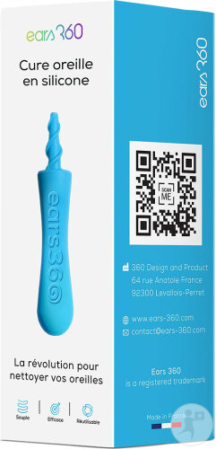 Ears 360 Cure-Oreille Bleu 1 Pièce