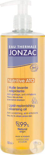 Eau Thermale Jonzac Nutritive AP+ Huile Lavante Relipidante Bio Flacon-Pompe 500ml