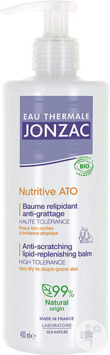 Eau Thermale Jonzac Nutritive Baume Relipidant Dermo-Protecteur Corps Peaux Sèches Bio 400ml
