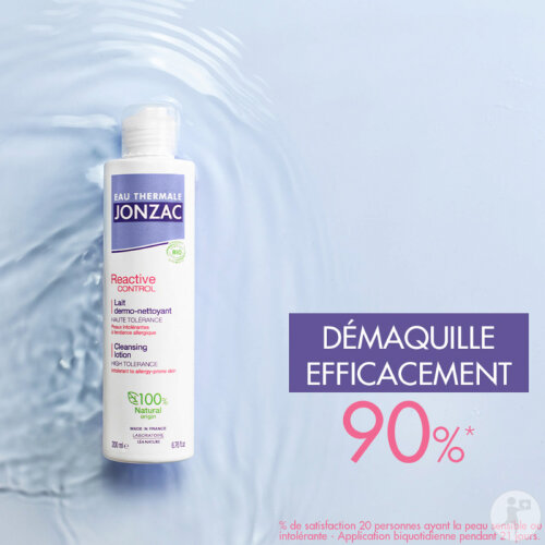 Eau Thermale Jonzac Reactive Control Lait Dermo-Nettoyant Bio Peaux Intolérantes Allergiques 200ml-2