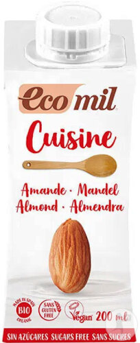 Ecomil Cuisine Amandes Sans Sucres Bio 200ml
