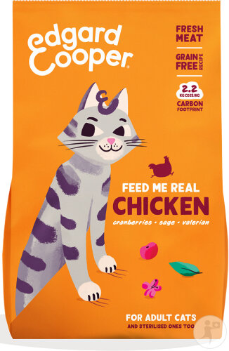 Edgard & Cooper Croquettes Au Poulet Sans Céréales Pour Chats 4kg