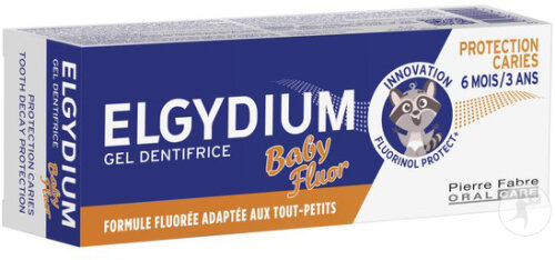Elgydium Baby Fluor Dentifrice Enfants 6 Mois-3 Ans Tube 30ml