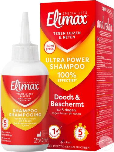 Elimax Ultra Power Shampoing Contre Les Poux Et Les Lentes 250ml