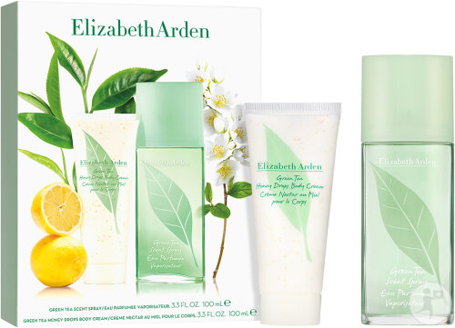 Elizabeth Arden Coffret Green Tea Scent Spray Et Crème Corps Honey Drops 2 Produits